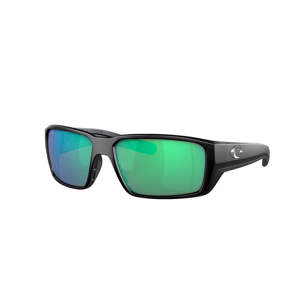 Costa Fantail Pro — Matte Black - Green — Size Large — Front View