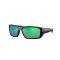 Costa Fantail Pro — Matte Black - Green — Size Large — Front View