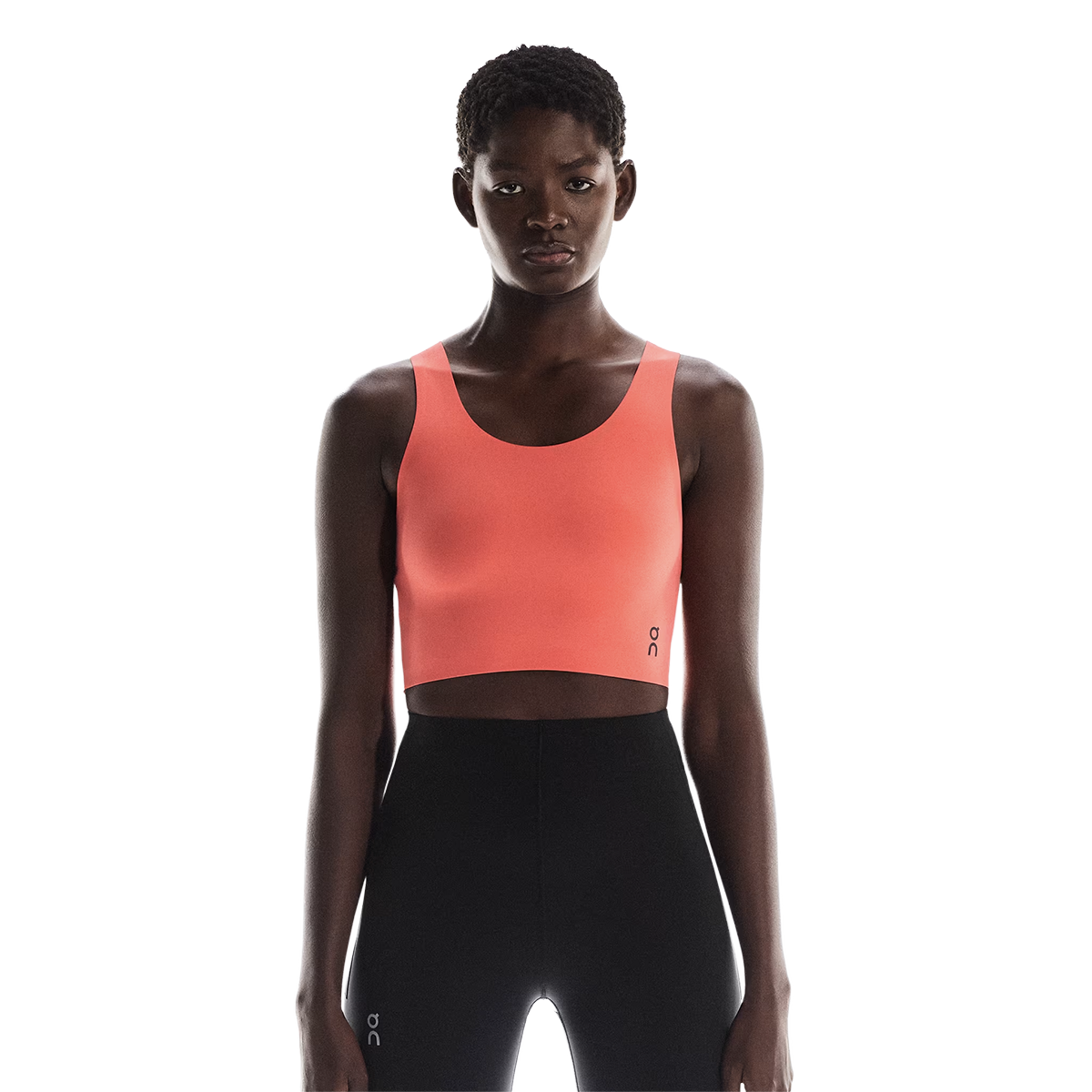 ON Studio Open Back Crop — Coral — Size XSmall — Front View