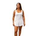 F2R Lux Romper — White — Size XSmall — Front View