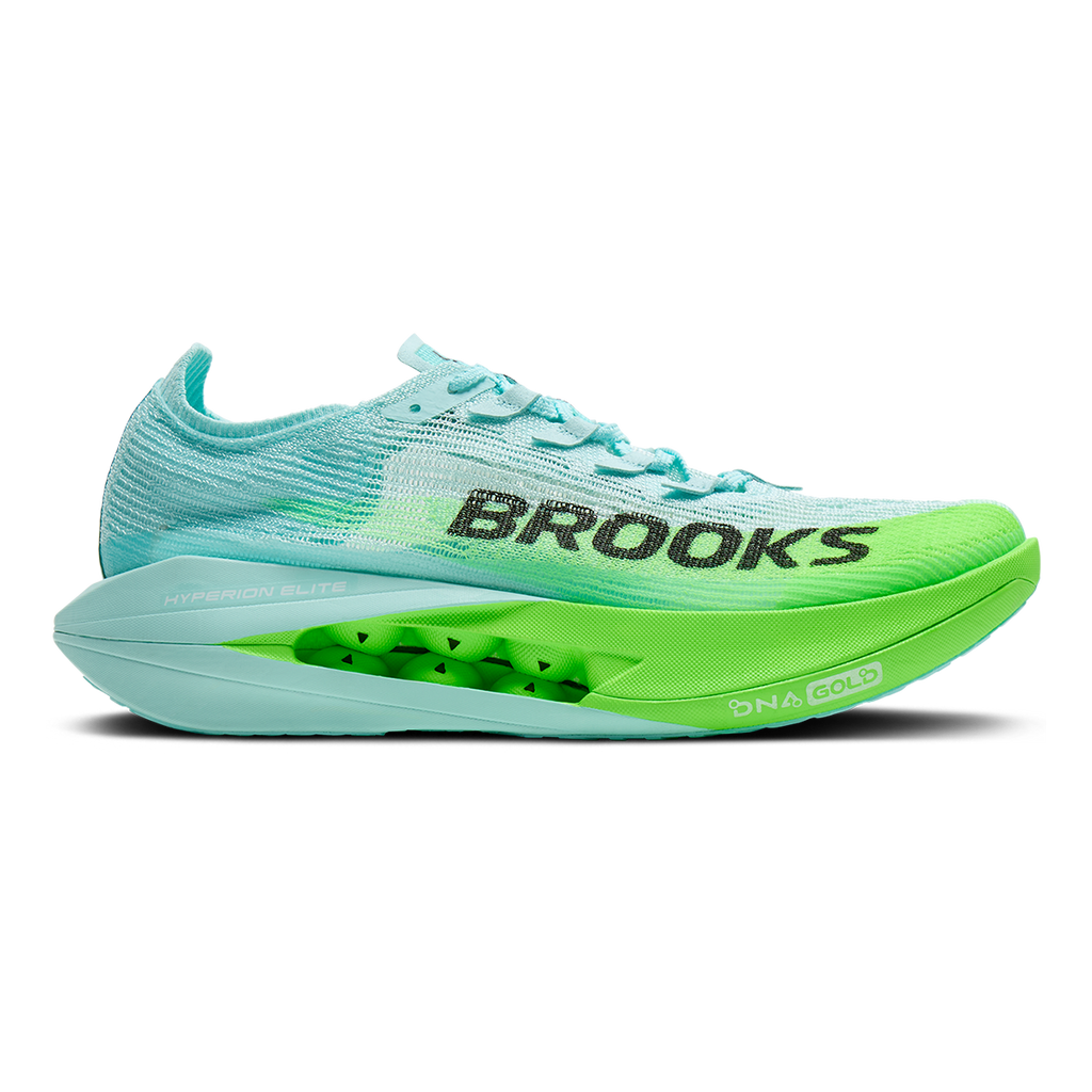 Brooks Hyperion Elite 5 — Pink Clay - Atomizer Blue — Size D — Width 5 M / 6.5 W — Detail View