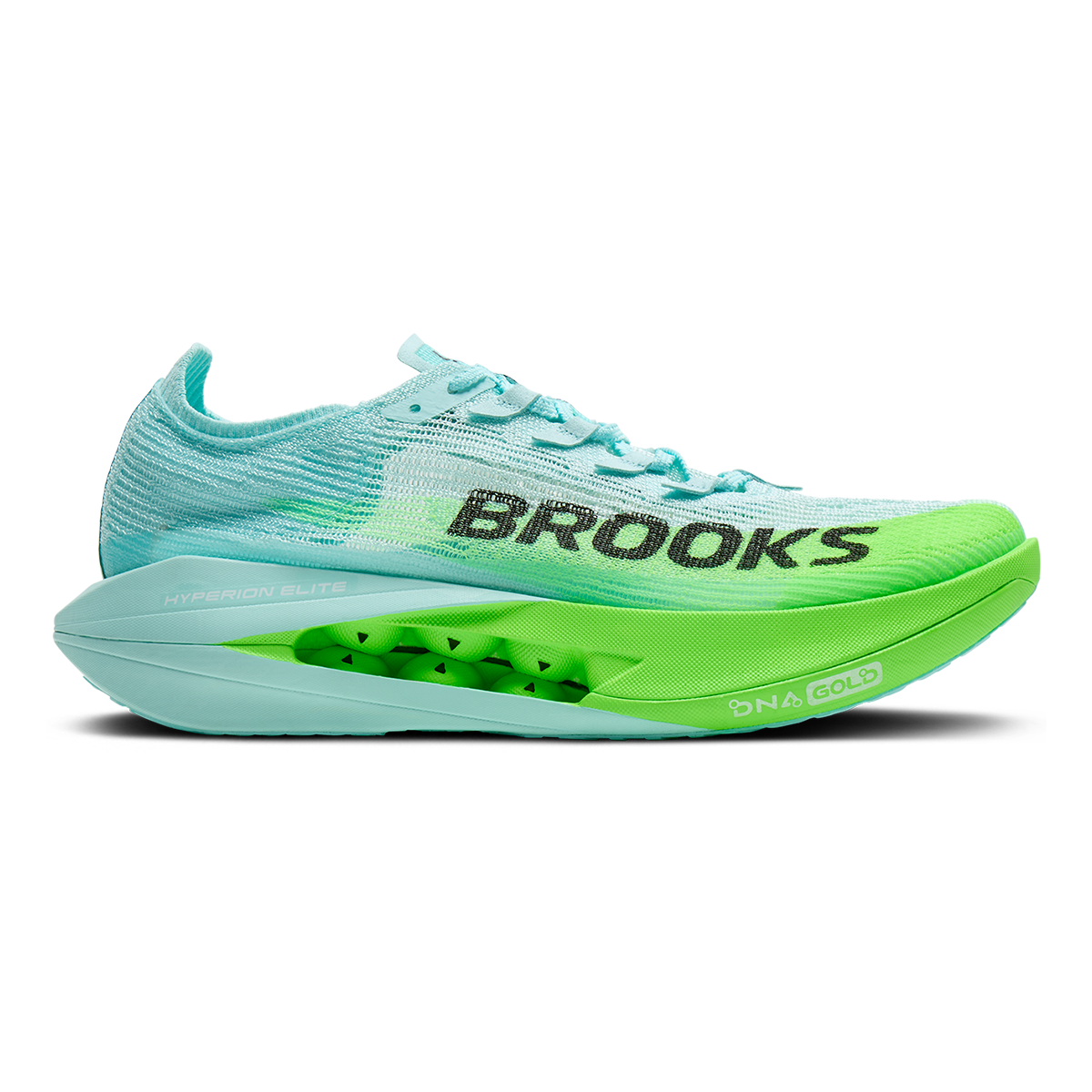 Brooks Hyperion Elite 5 — Pink Clay - Atomizer Blue — Size D — Width 5 M / 6.5 W — Detail View