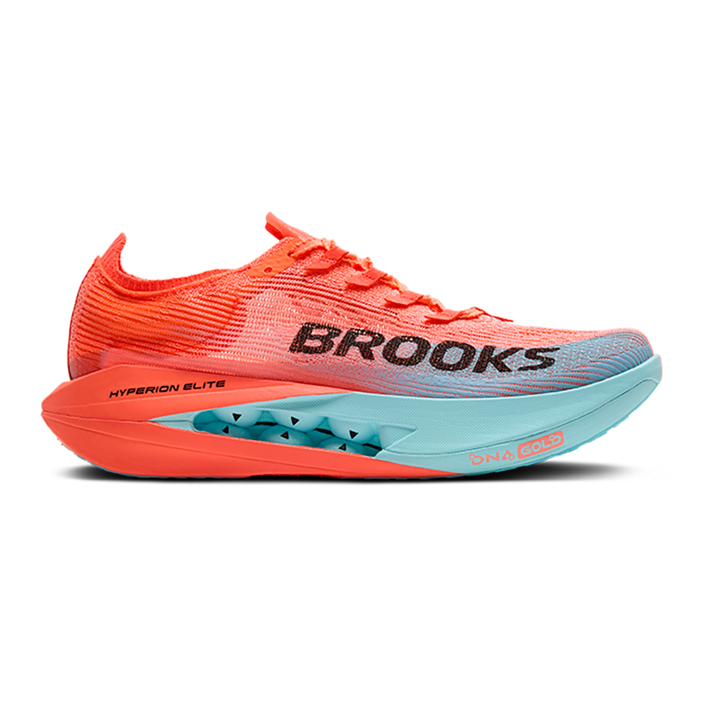 Brooks Hyperion Elite 5 — Pink Clay - Atomizer Blue — Size D — Width 5 M / 6.5 W — Front View