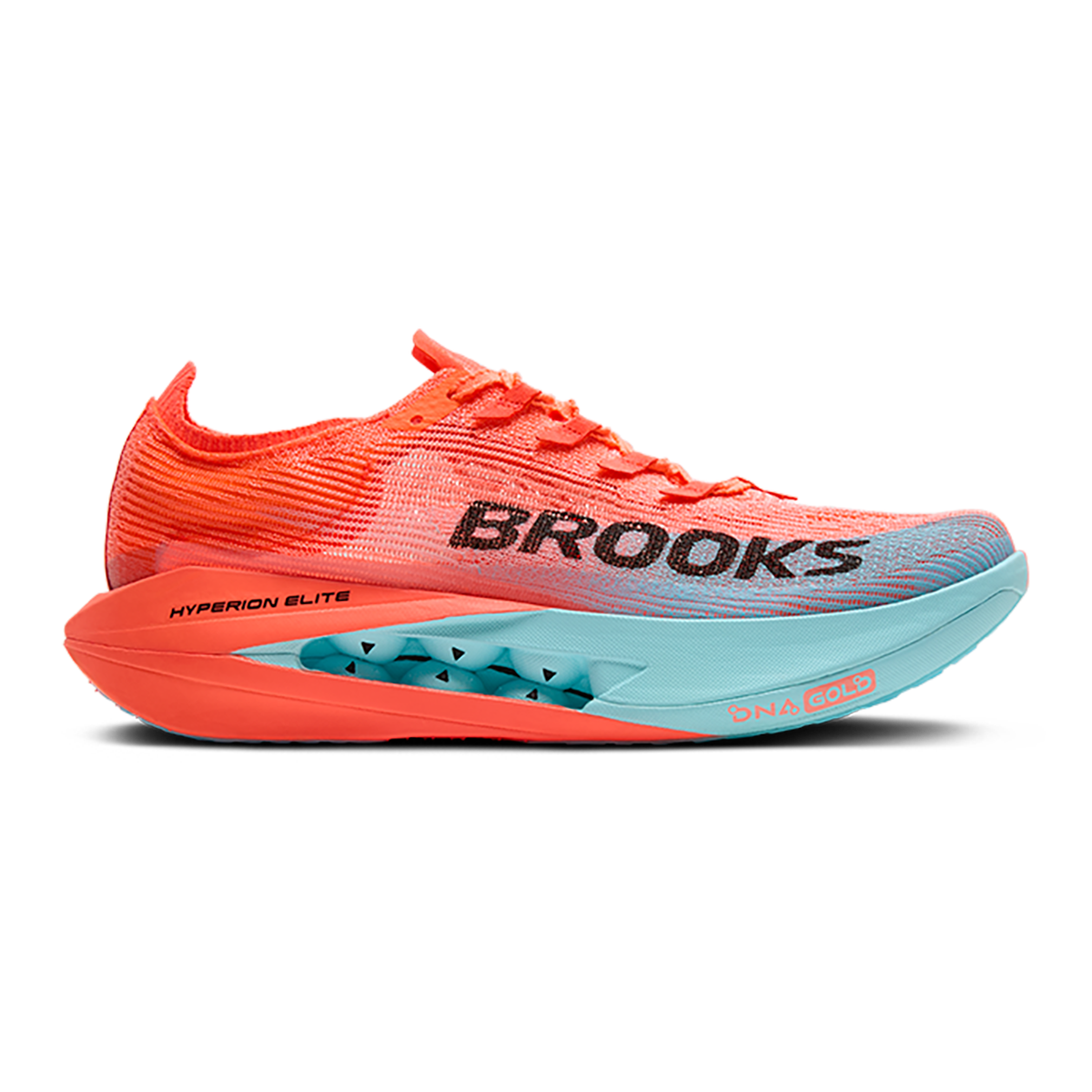 Brooks Hyperion Elite 5 — Pink Clay - Atomizer Blue — Size D — Width 5 M / 6.5 W — Front View