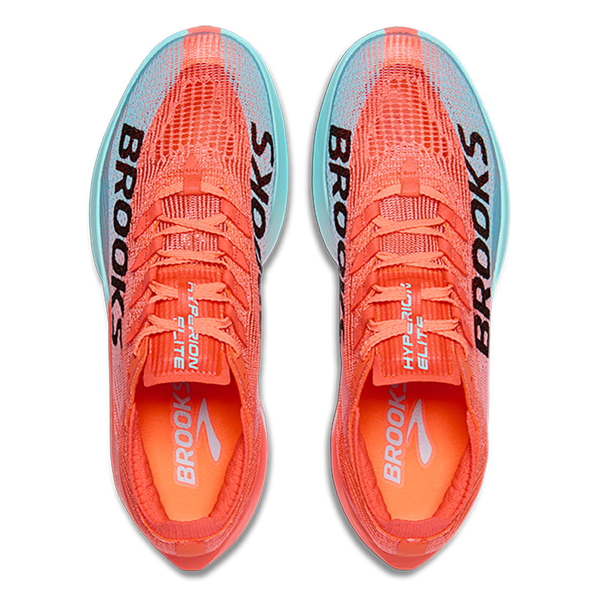 Brooks Hyperion Elite 5 — Pink Clay - Atomizer Blue — Size D — Width 5 M / 6.5 W — Back View