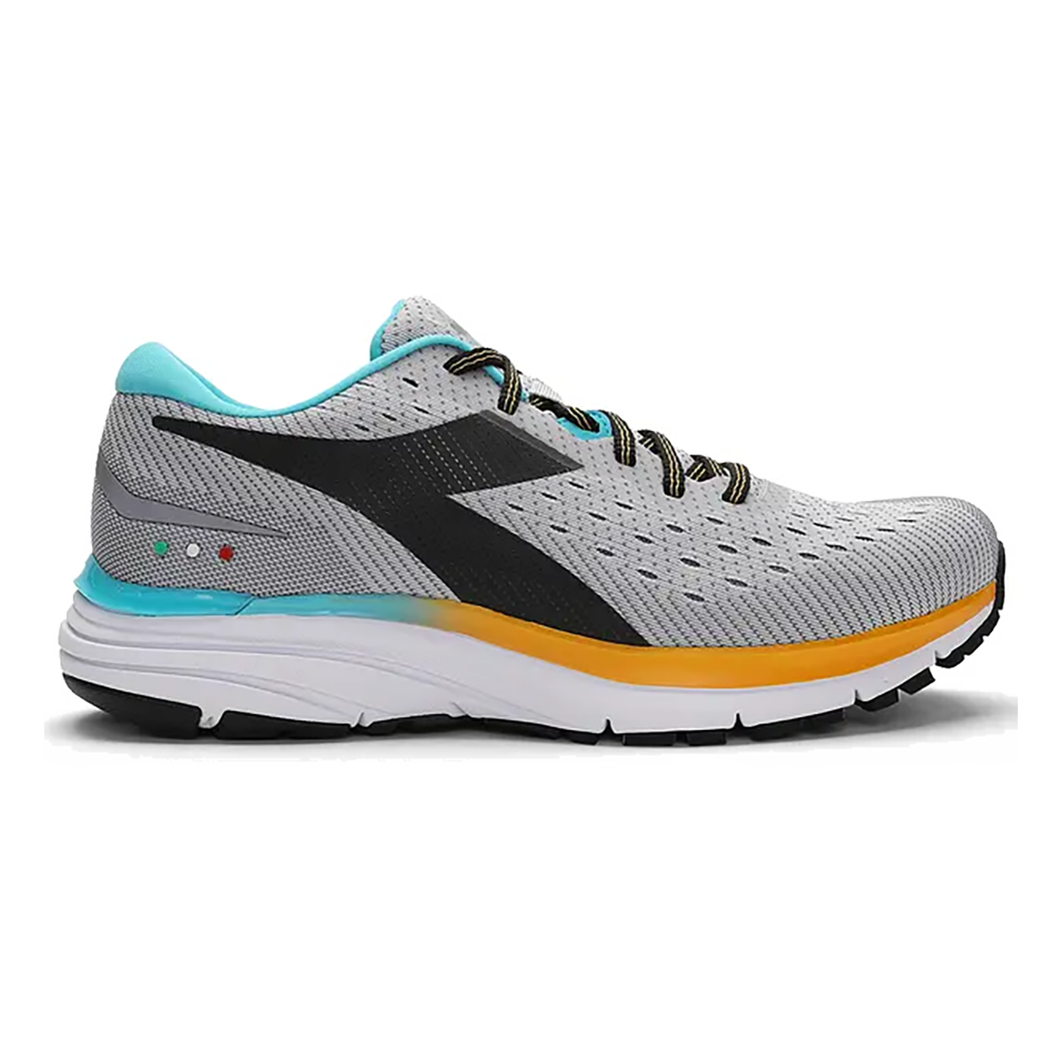 Diadora Mythos Blushield 6 — Alloy - Steel Grey - Black — Size D — Width 6.5 — Back View