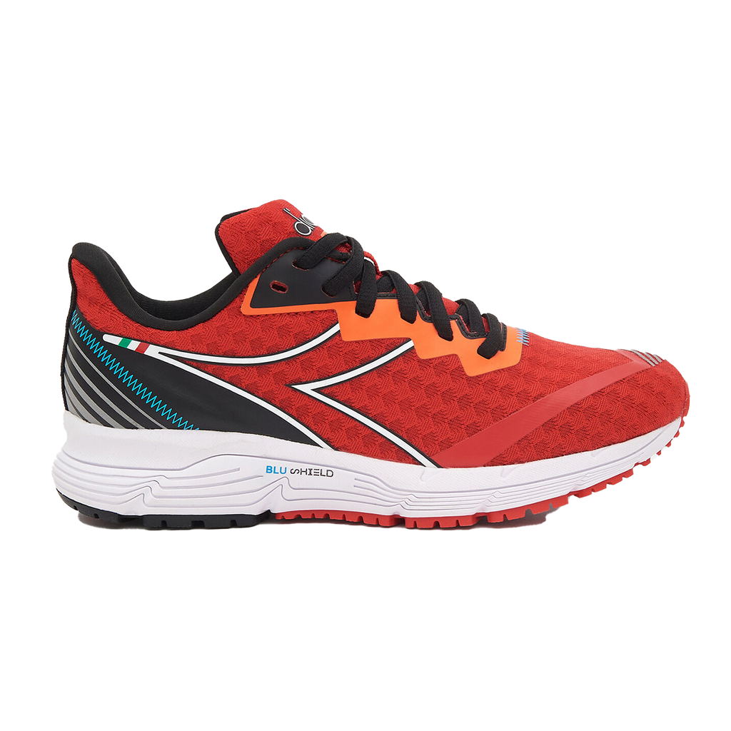 Diadora Mythos Blushield Volo 2 — Fiery Red - White - Vermillion — Size Y — Width 1.5 — Alternate View 7