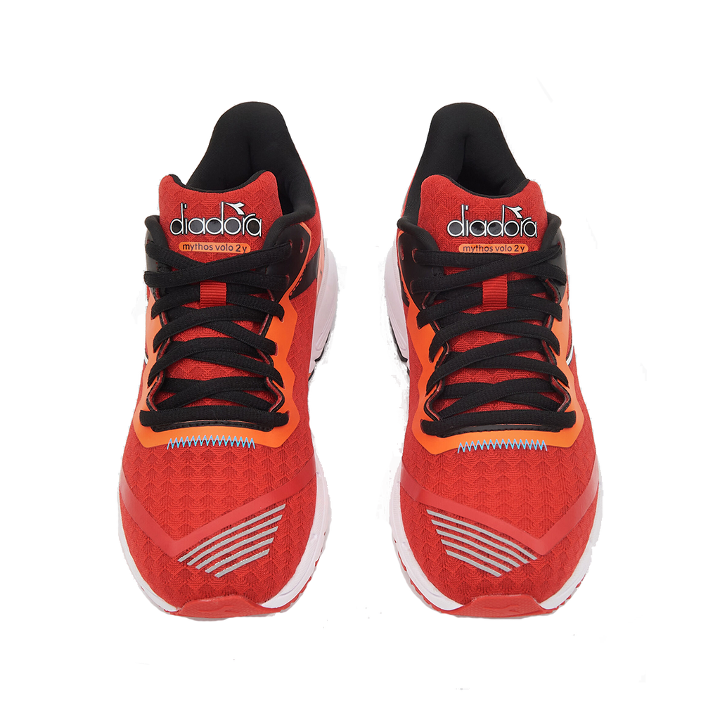 Diadora Mythos Blushield Volo 2 — Fiery Red - White - Vermillion — Size Y — Width 1.5 — Alternate View 9