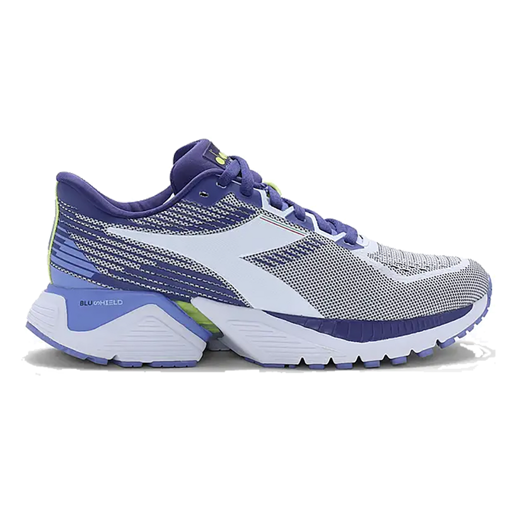 Diadora Mythos Blushield Vigore — White - Navy - Yellow — Size B — Width 10 — Alternate View 10