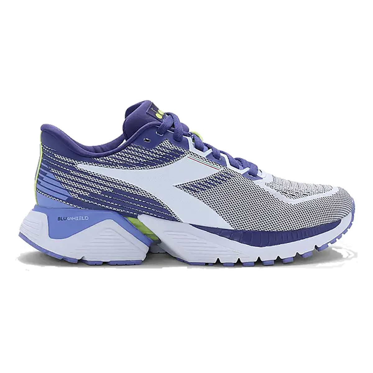 Diadora Mythos Blushield Vigore — White - Navy - Yellow — Size B — Width 10 — Alternate View 10