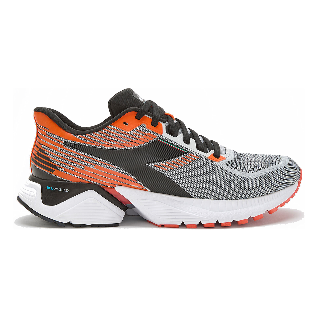 Diadora Mythos Blushield Vigore — White - Black Iris - Neon Mint — Size D — Width 10 — Alternate View 7