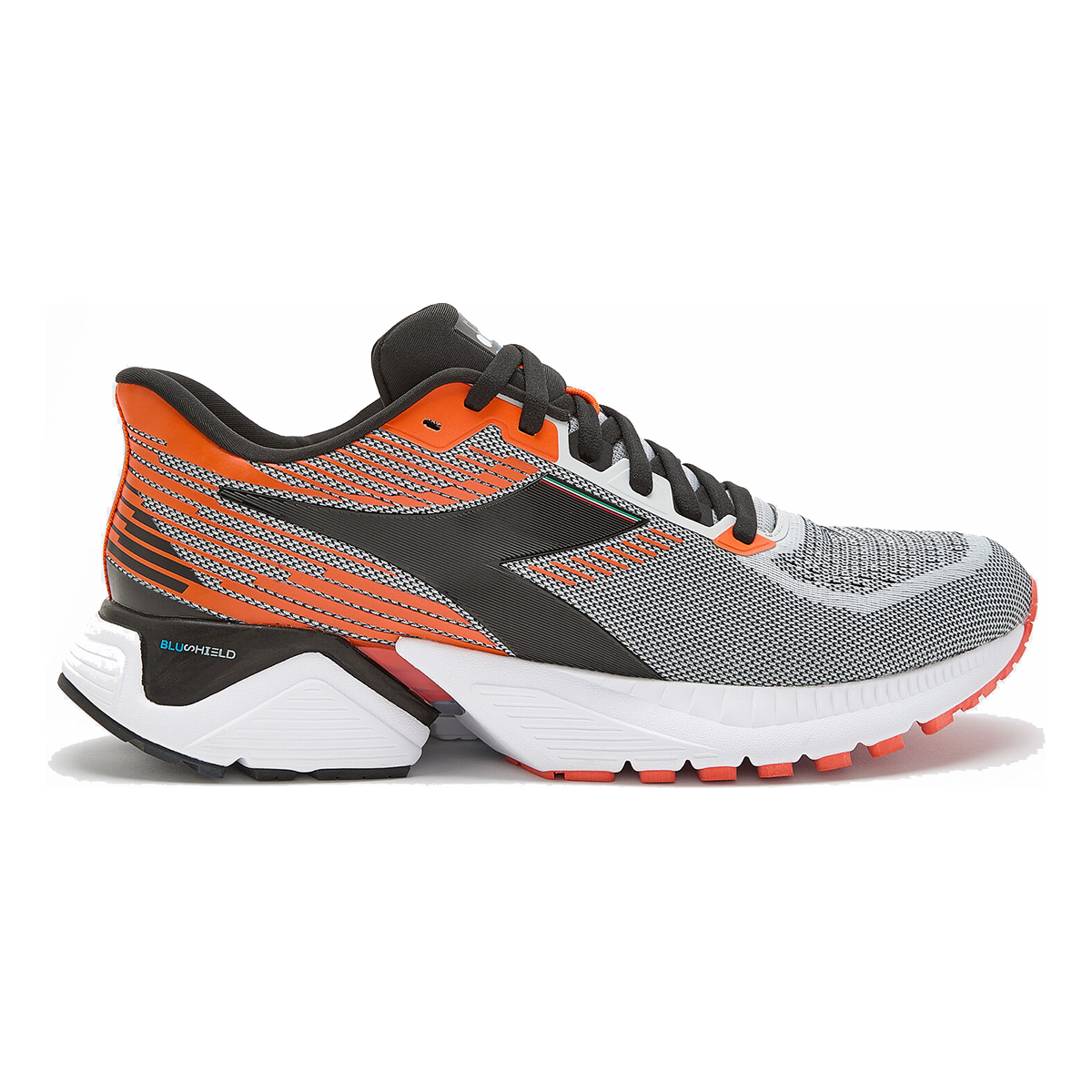 Diadora Mythos Blushield Vigore — White - Black Iris - Neon Mint — Size D — Width 10 — Alternate View 7