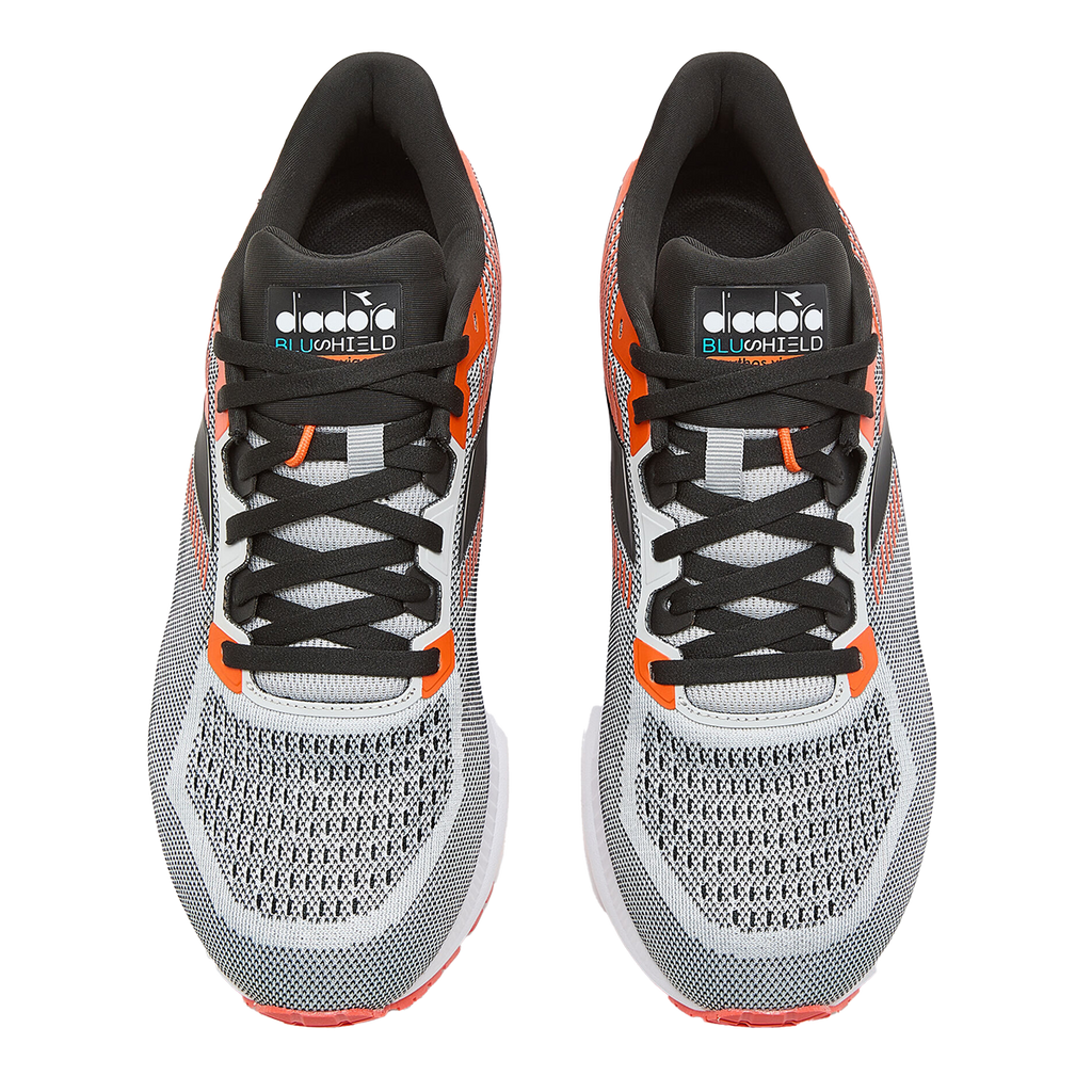 Diadora Mythos Blushield Vigore — White - Black Iris - Neon Mint — Size D — Width 10 — Alternate View 8