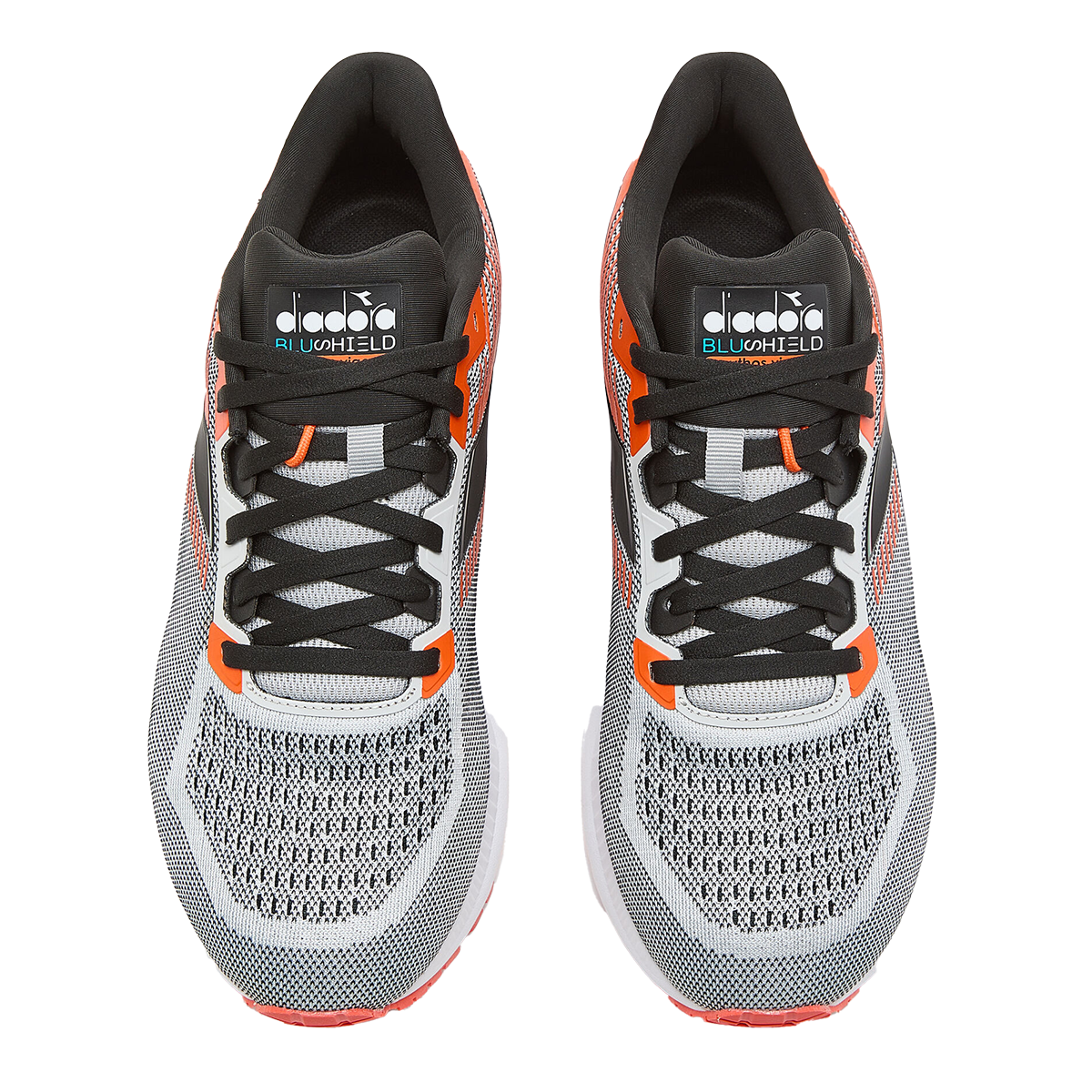 Diadora Mythos Blushield Vigore — White - Black Iris - Neon Mint — Size D — Width 10 — Alternate View 8