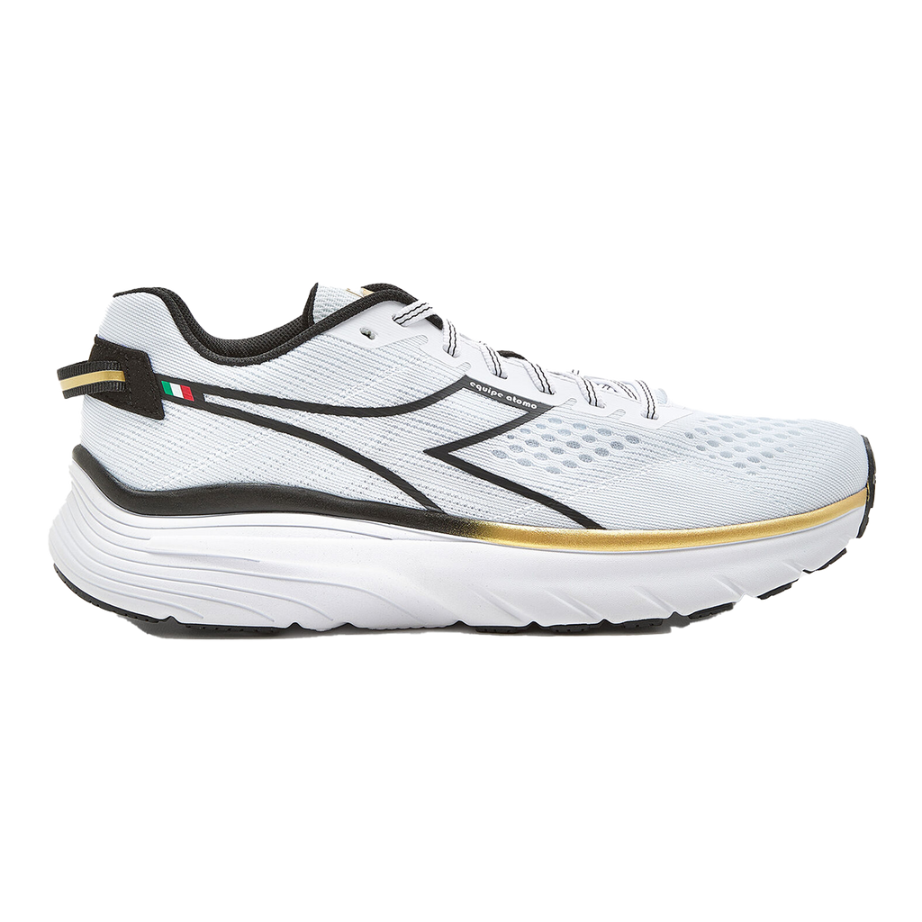 Diadora Equipe Atomo — Royal Blue - Gold — Size D — Width 10 — Detail View