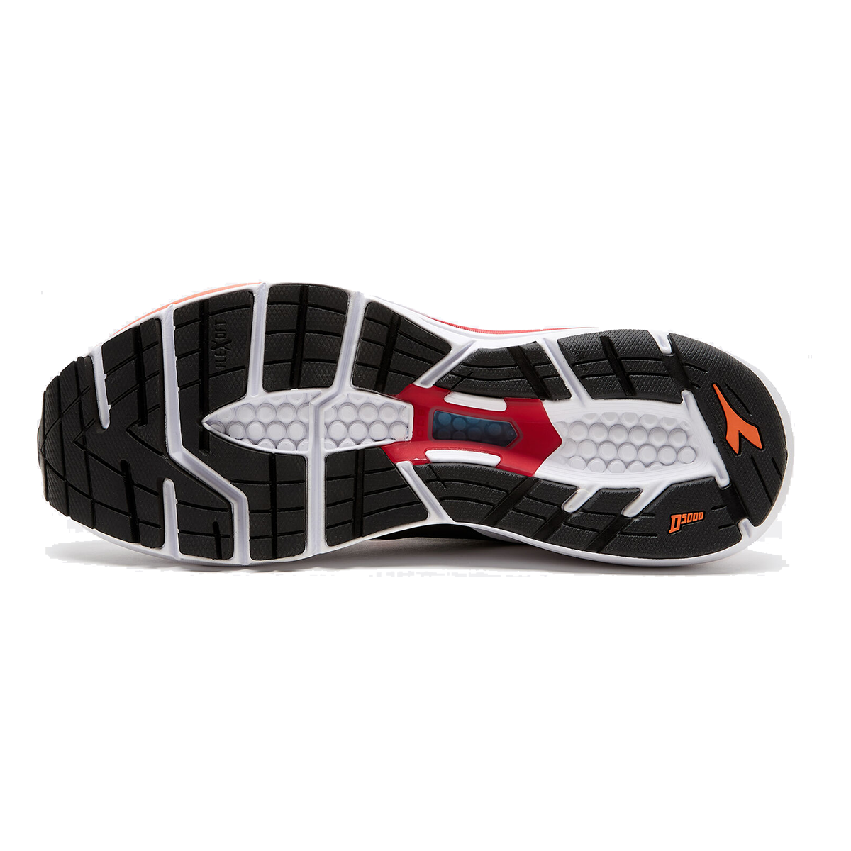 Diadora Mythos Blushield 7 Vortice — White - Black - Vermillion Orange — Size D — Width 9.5 — Alternate View 16