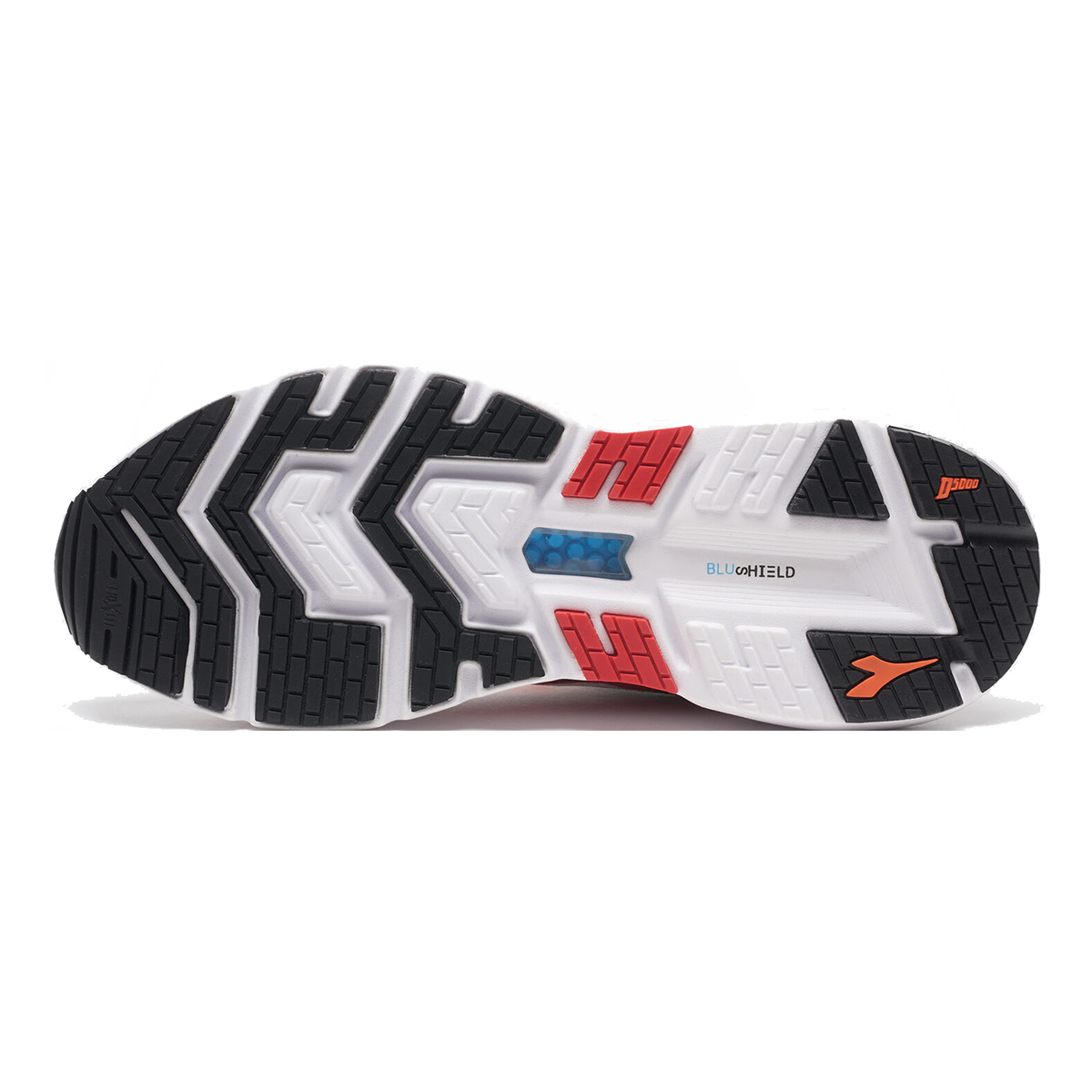 Diadora Mythos Blushield Volo 2 — Deep Periwinkle - Neon Yellow — Size B — Width 10 — Lifestyle View