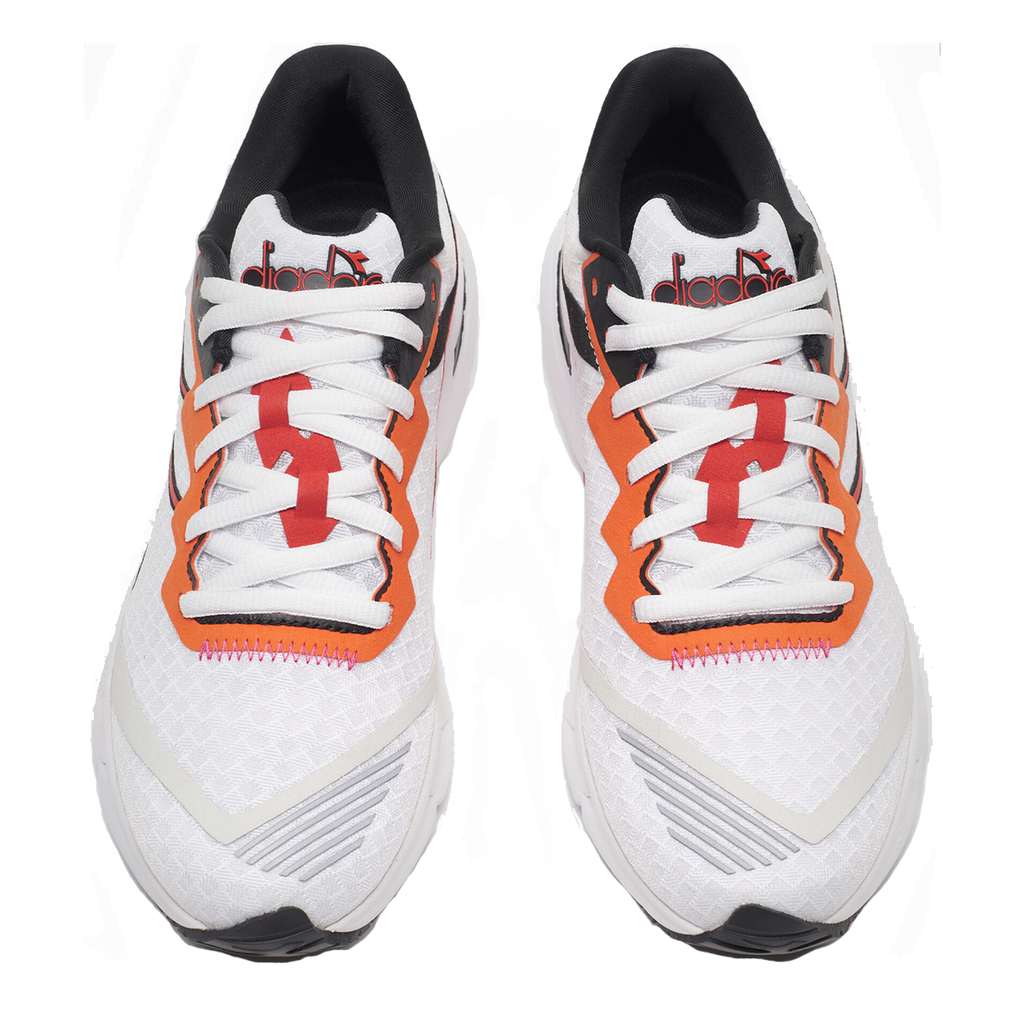 Diadora Mythos Blushield Volo 2 — Deep Periwinkle - Neon Yellow — Size B — Width 10 — Detail View