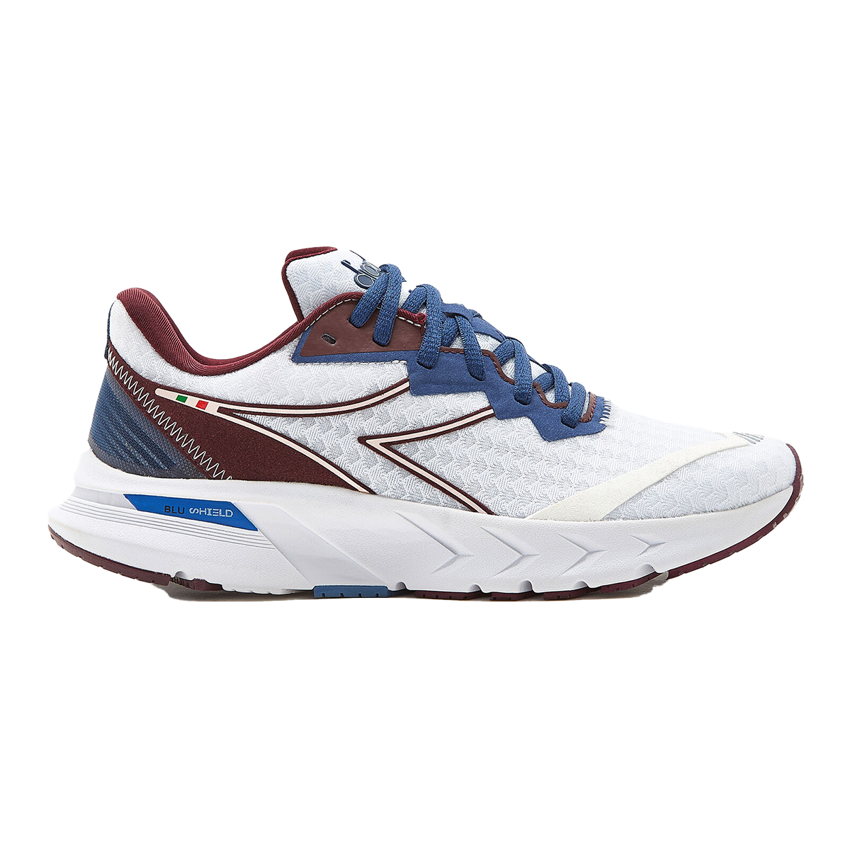 Diadora Mythos Blushield Volo 2 — Deep Periwinkle - Neon Yellow — Size B — Width 10 — Alternate View 10