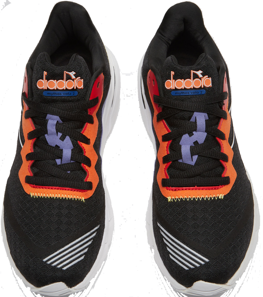 Diadora Mythos Blushield Volo 2 — Deep Periwinkle - Neon Yellow — Size B — Width 10 — Alternate View 8