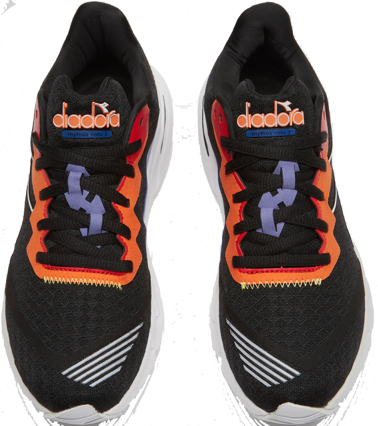 Diadora Mythos Blushield Volo 2 — Deep Periwinkle - Neon Yellow — Size B — Width 10 — Alternate View 8