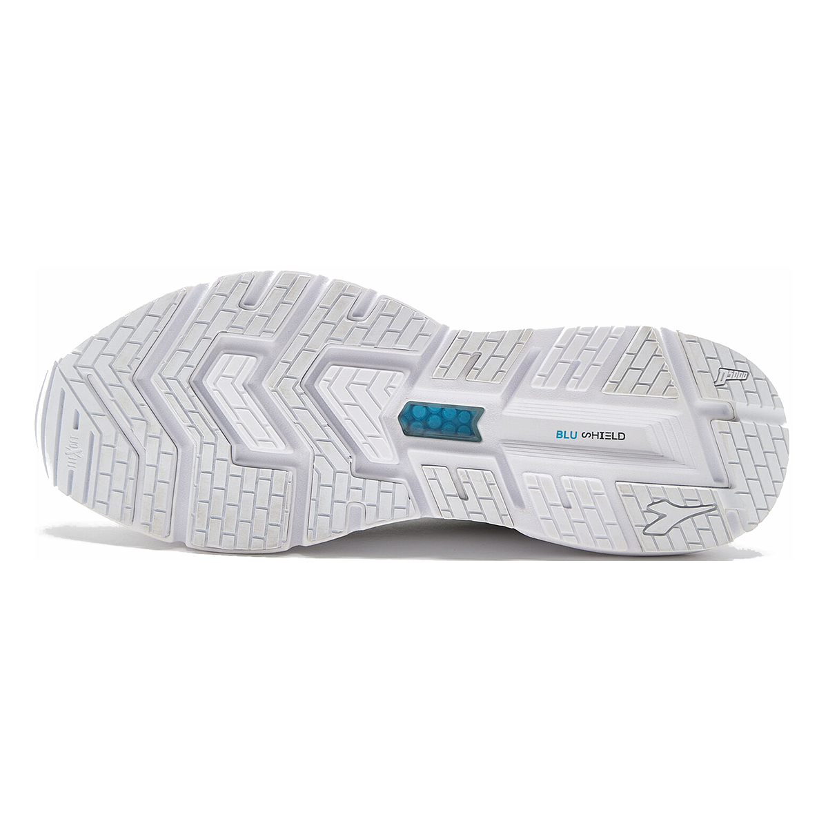 Diadora Mythos Blushield Volo 2 Glam — Silver DD - White — Size B — Width 5.5 — Lifestyle View
