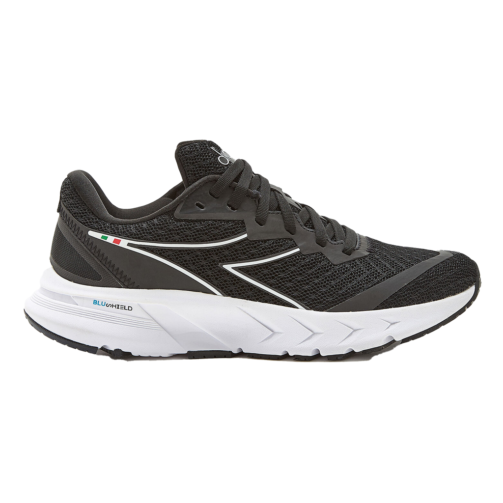 Diadora Mythos Blushield Volo 2 Glam — Silver DD - White — Size B — Width 5.5 — Front View