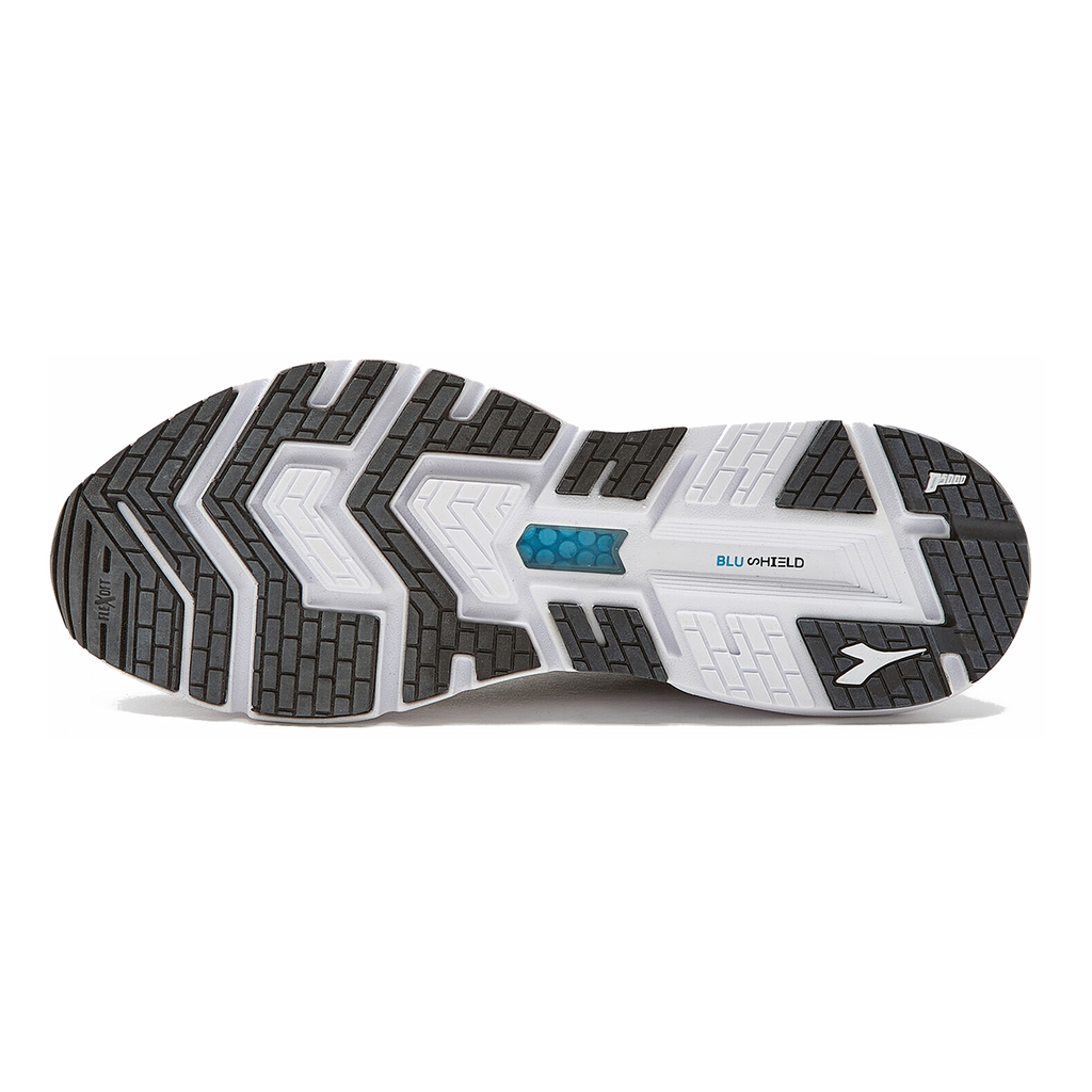 Diadora Mythos Blushield Volo 2 Glam — Silver DD - White — Size B — Width 5.5 — Back View