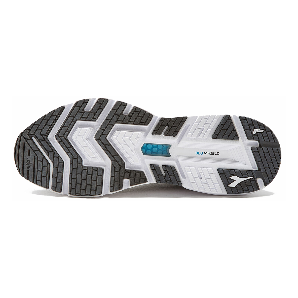 Diadora Mythos Blushield Volo 2 Glam — Silver DD - White — Size B — Width 5.5 — Back View