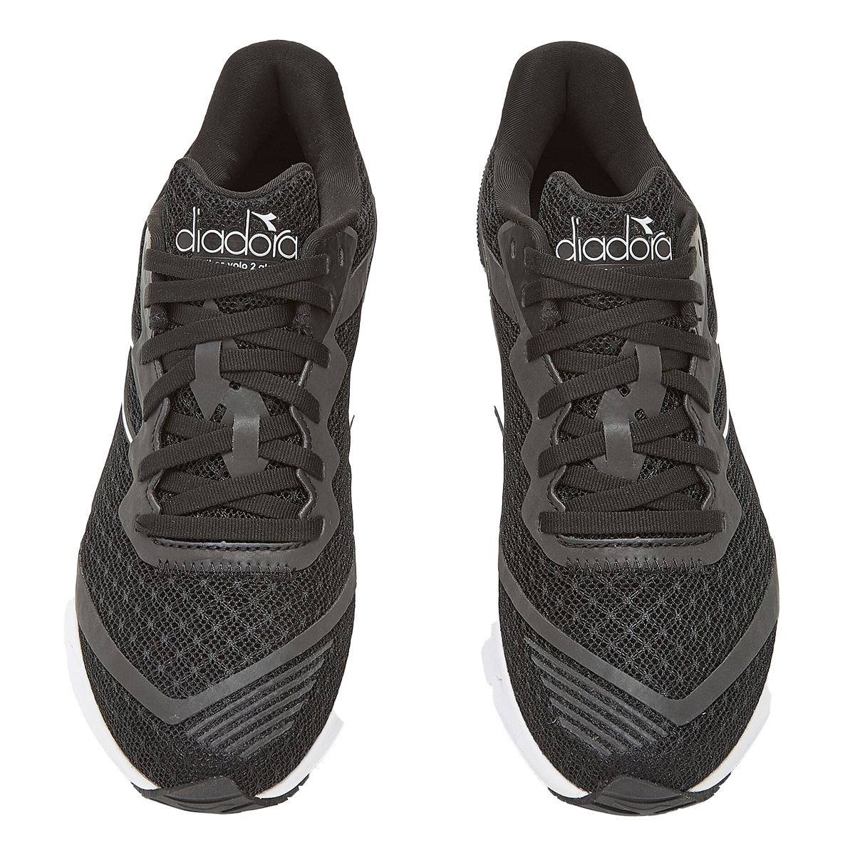 Diadora Mythos Blushield Volo 2 Glam — Silver DD - White — Size B — Width 5.5 — Side View