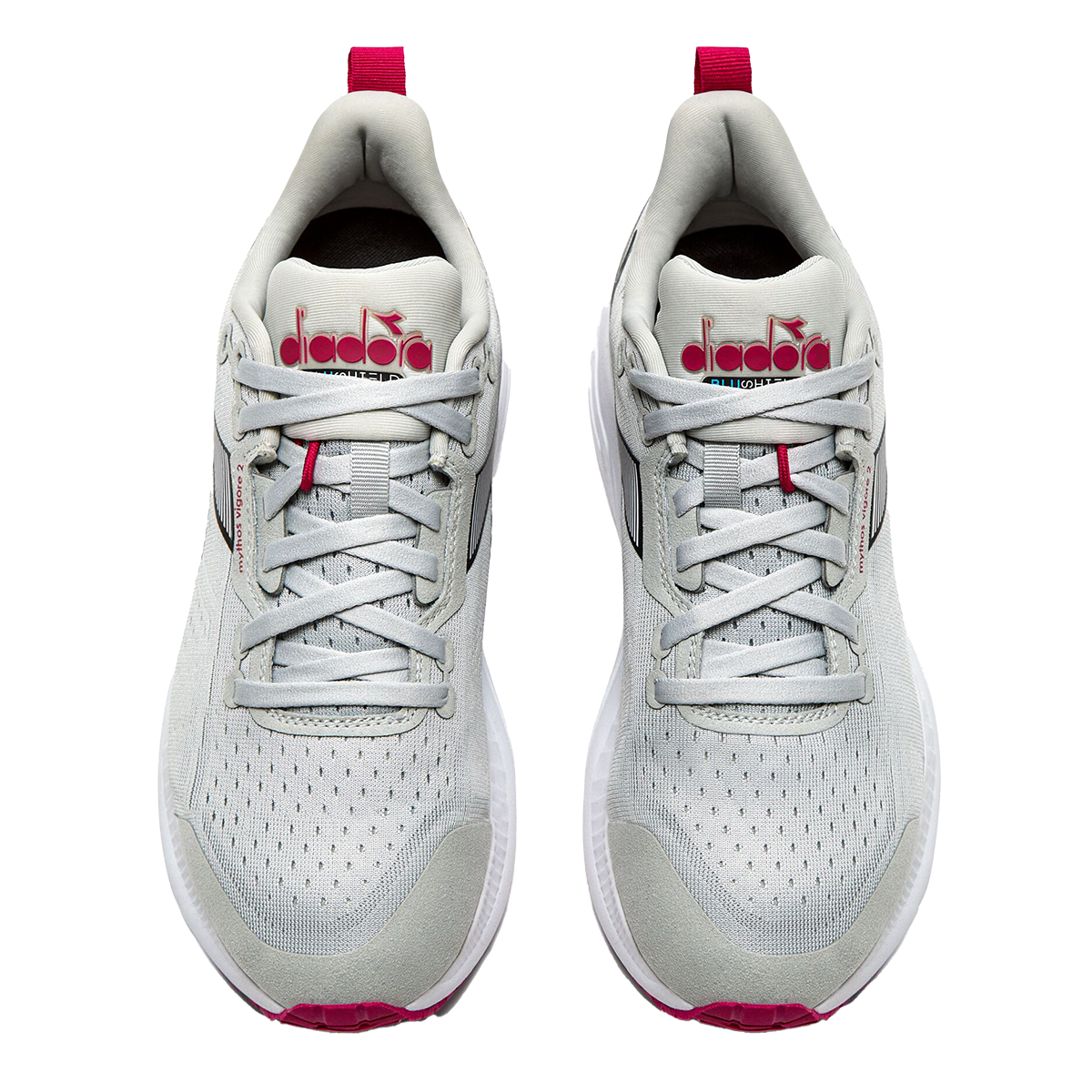 Diadora Mythos Blushield Vigore 2 — Black - White - Pink Fluo — Size B — Width 10 — Alternate View 11