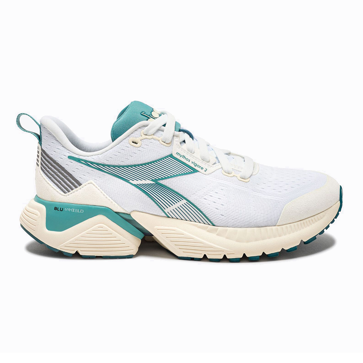 Diadora Mythos Blushield Vigore 2 — Black - White - Pink Fluo — Size B — Width 10 — Alternate View 13