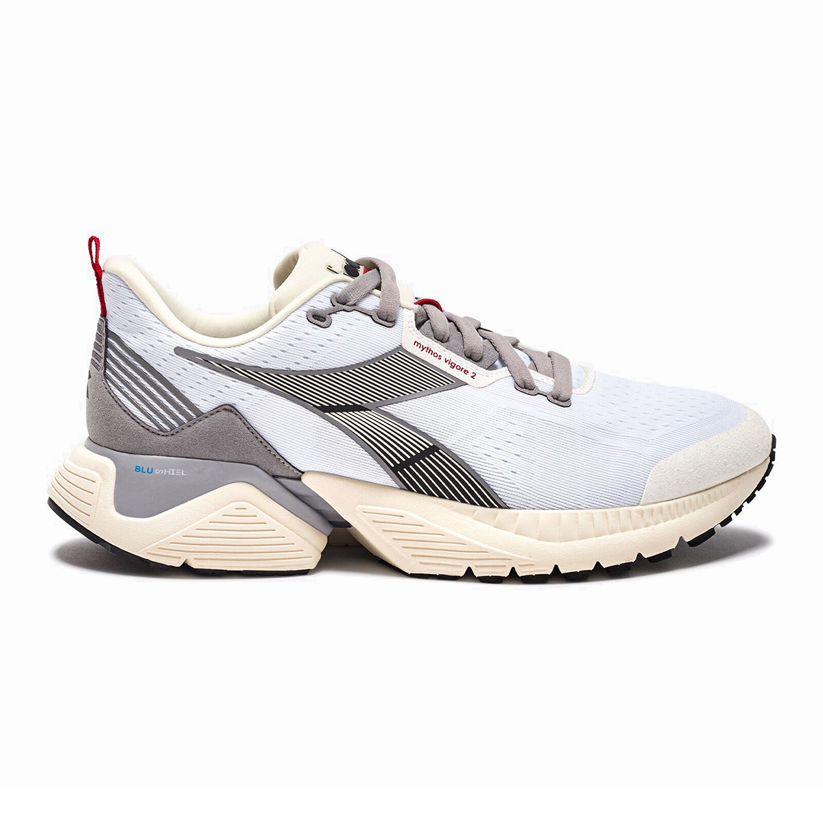 Diadora Mythos Blushield Vigore 2 — Steel Gray - Black — Size D — Width 10 — Alternate View 13