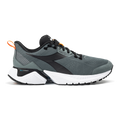 Diadora Mythos Blushield Vigore 2 — Steel Gray - Black — Size D — Width 10 — Front View
