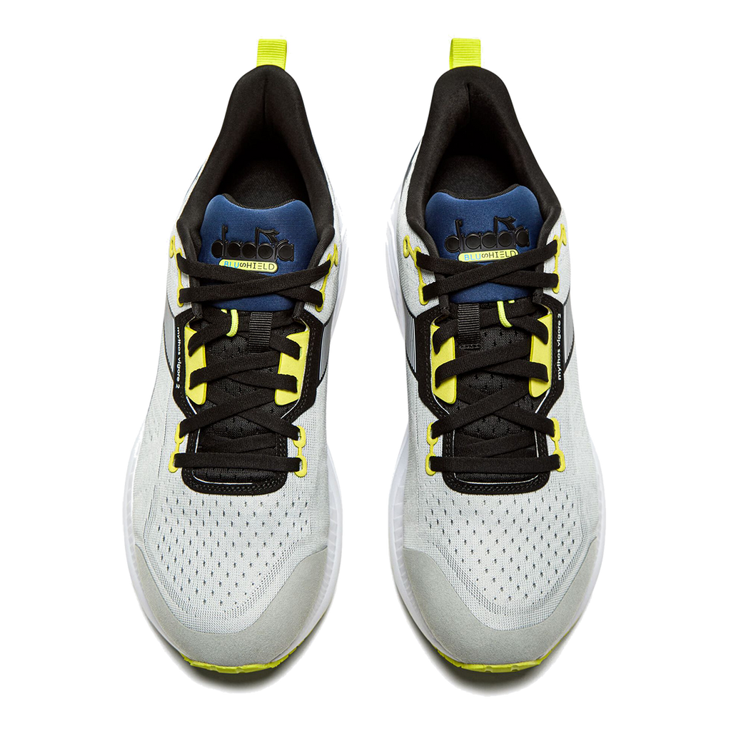 Diadora Mythos Blushield Vigore 2 — Steel Gray - Black — Size D — Width 10 — Alternate View 8