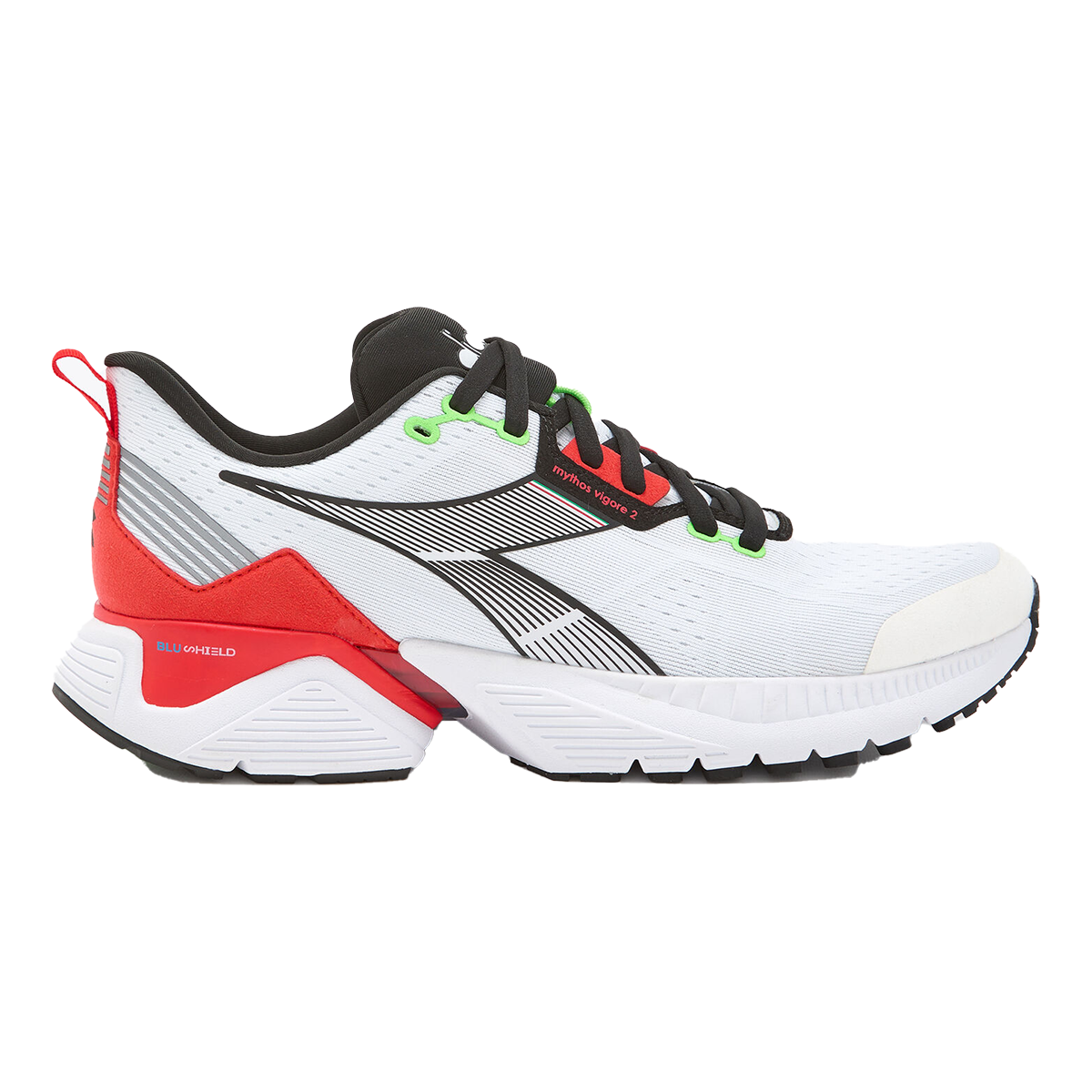 Diadora Mythos Blushield Vigore 2 — Steel Gray - Black — Size D — Width 10 — Alternate View 16