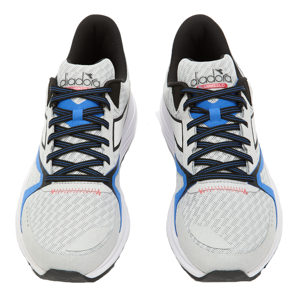 Diadora Mythos Blushield 8 Vortice — Blue Corsair - White - Surf the Web — Size D — Width 10 — Detail View