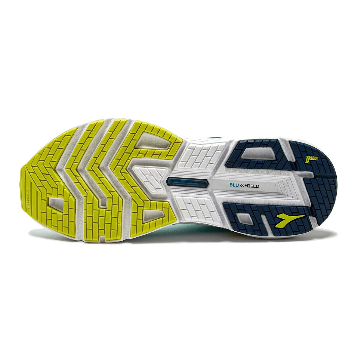 Diadora Mythos Blushield Volo 3 — Black - Whisper White — Size B — Width 10 — Back View