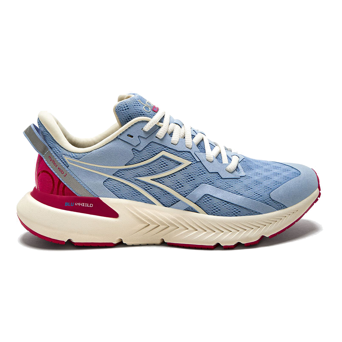 Diadora Mythos Blushield Volo 3 — Black - Whisper White — Size B — Width 10 — Alternate View 10