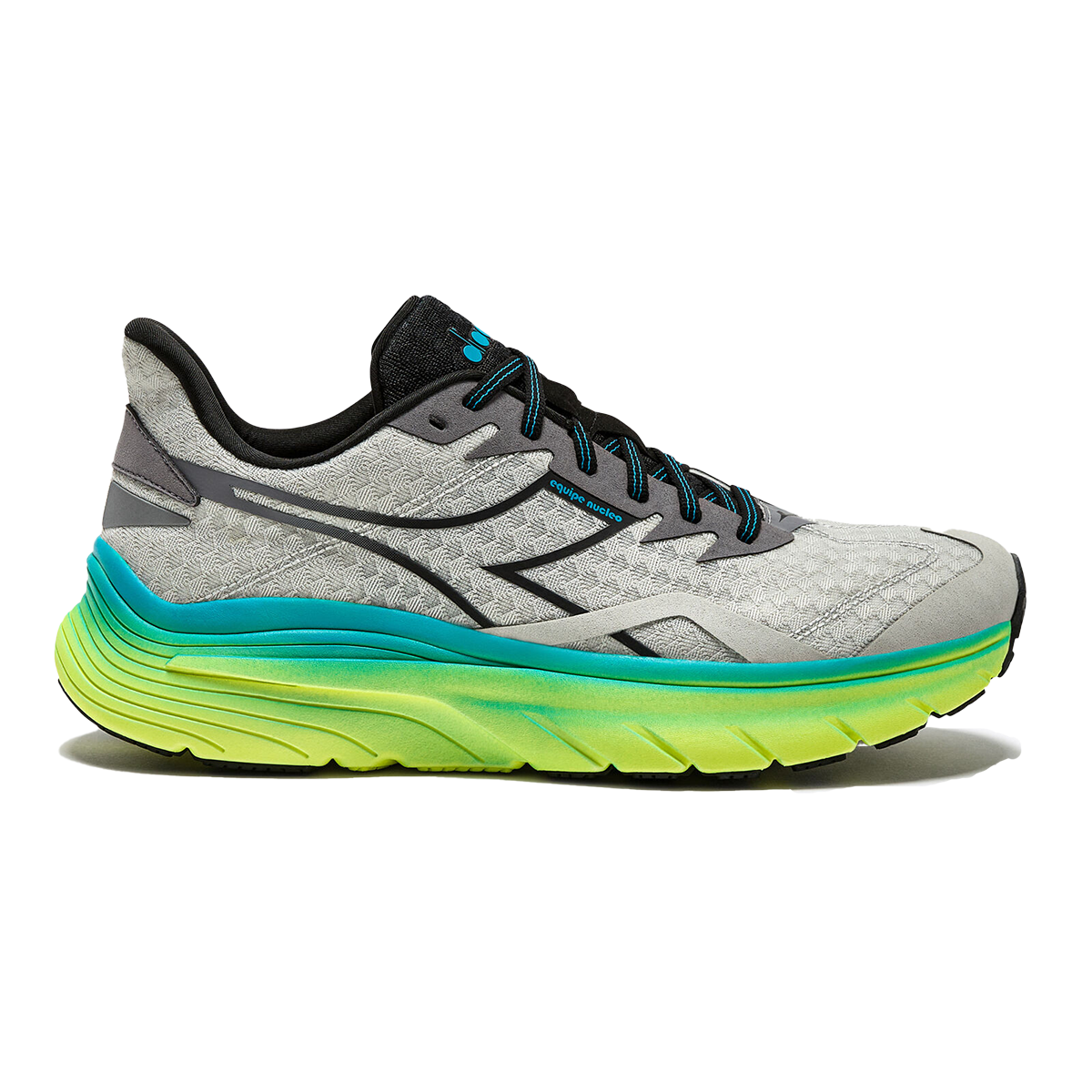 Diadora Equipe Nucleo — Slvr DD - Steel Gry - Caribbe — Size D — Width 10 — Front View
