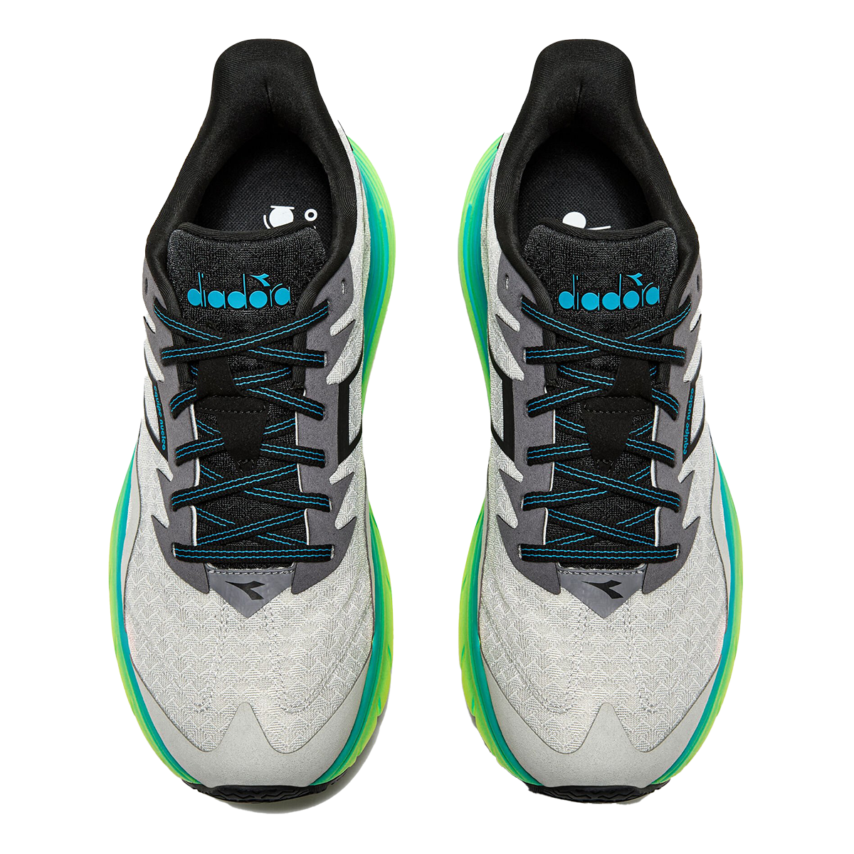 Diadora Equipe Nucleo — Slvr DD - Steel Gry - Caribbe — Size D — Width 10 — Side View