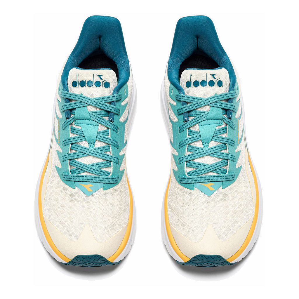 Diadora Equipe Nucleo — Black - Silver - White — Size B — Width 10 — Side View