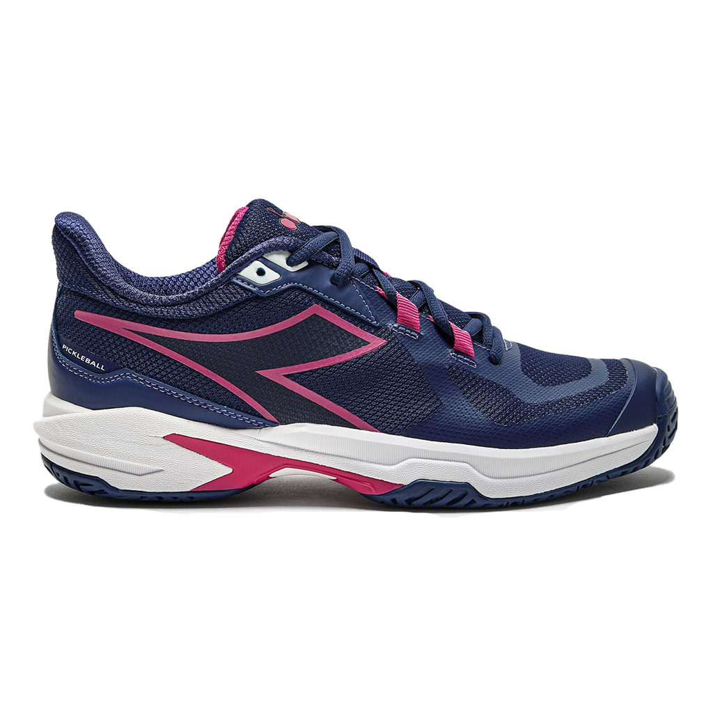 Diadora Trofeo 2 AG Pickleball — White - Legion Blue — Size B — Width 10 — Front View