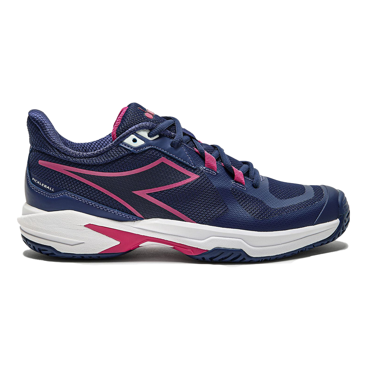 Diadora Trofeo 2 AG Pickleball — White - Legion Blue — Size B — Width 10 — Front View