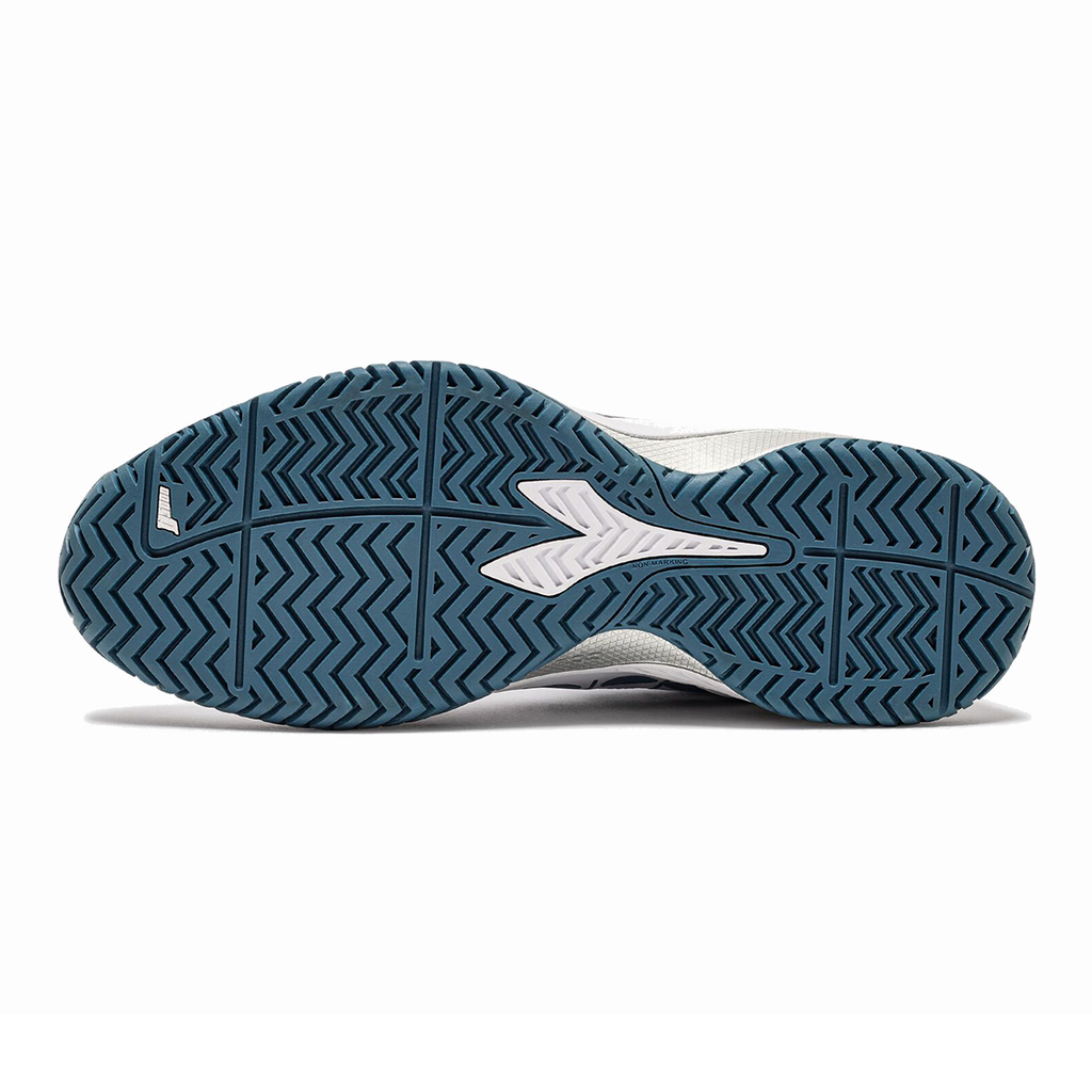 Diadora Blushield Torneo 2 AG — White - Ocean -Salsa — Size D — Width 9 — Back View