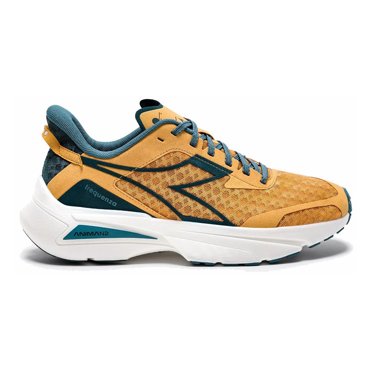 Diadora Frequenza — Kumquat - Meditterranea — Size D — Width 8.5 — Top View