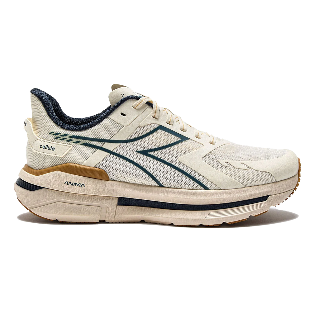 Diadora Cellula — Black - Whisper White — Size D — Width 8 — Front View