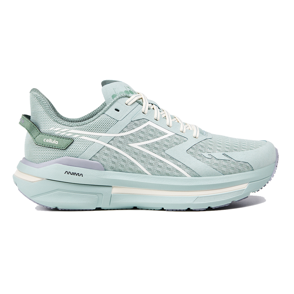 Diadora Cellula — Black - Whisper White — Size D — Width 8 — Top View
