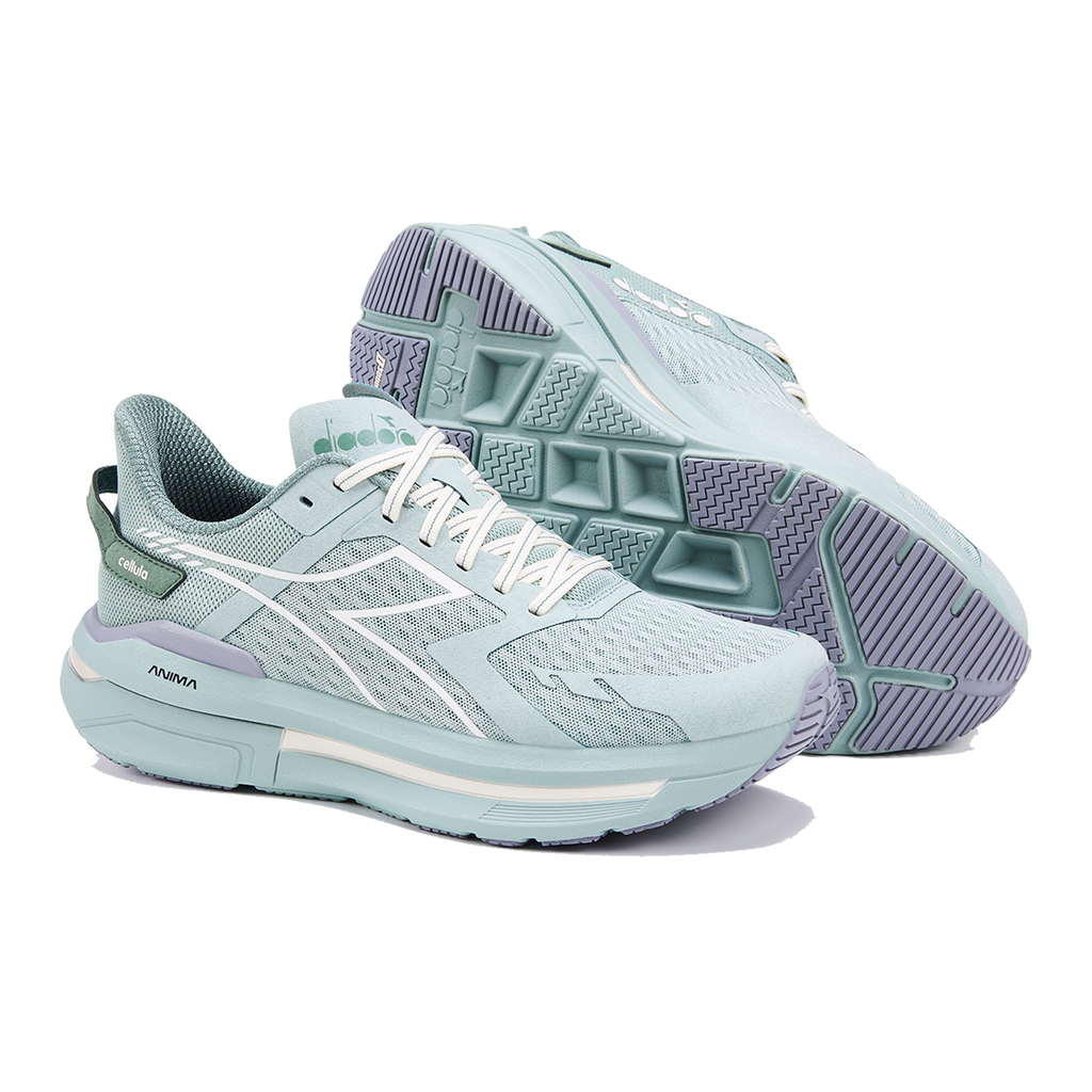 Diadora Cellula — Black - Whisper White — Size D — Width 8 — Detail View