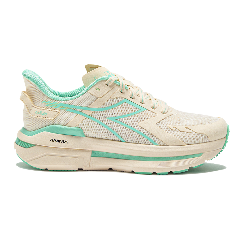 Diadora Cellula — Black - Whisper White — Size B — Width 6 — Front View